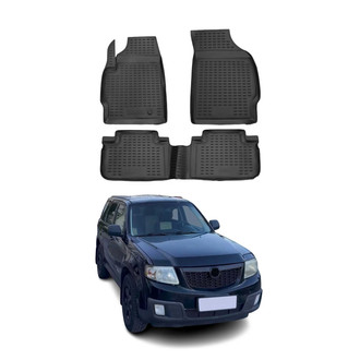 OMAC® - Classic 1st & 2nd Row Black Floor Mat Set
