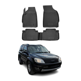 OMAC® - Classic 1st & 2nd Row Black Floor Mat Set
