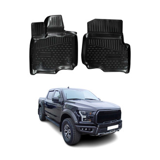 OMAC® - Classic 1st & 2nd Row Black Floor Mat Set