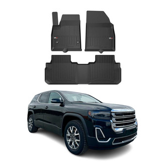 OMAC® - Premium 1st & 2nd Row Black Floor Mat Set