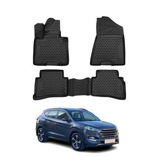 OMAC® - Classic 1st & 2nd Row Black Floor Mat Set