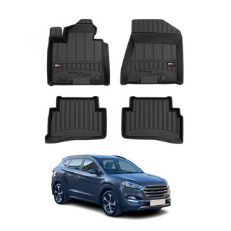 OMAC® - Premium 1st & 2nd Row Black Floor Mat Set