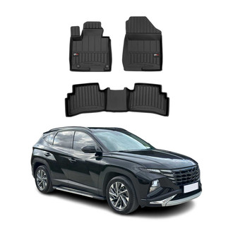 OMAC® - Premium 1st & 2nd Row Black Floor Mat Set