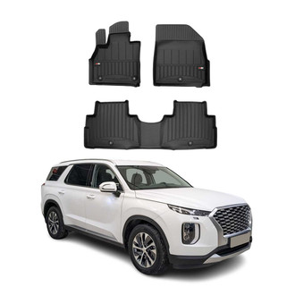 OMAC® - Premium 1st & 2nd Row Black Floor Mat Set