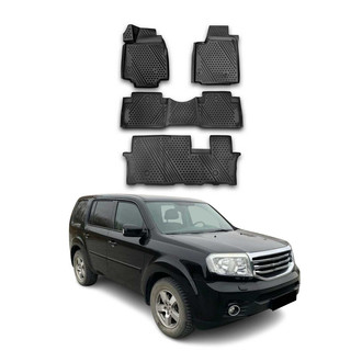 OMAC® - Classic 1st & 2nd Row Black Floor Mat Set