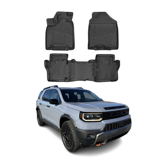 OMAC® - Classic 1st & 2nd Row Black Floor Mat Set