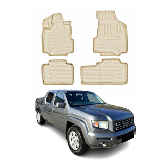 OMAC® - Classic 1st & 2nd Row Beige Floor Mat Set
