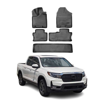 OMAC® - Classic 1st & 2nd Row Black Floor Mat Set
