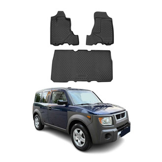 OMAC® - Classic 1st & 2nd Row Black Floor Mat Set