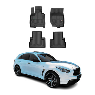 OMAC® - Premium 1st & 2nd Row Black Floor Mat Set