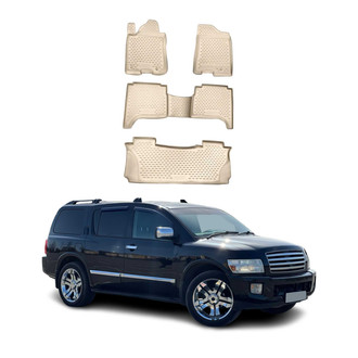 OMAC® - Classic 1st & 2nd Row Beige Floor Mat Set