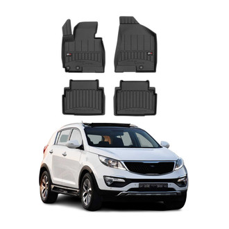 OMAC® - Premium 1st & 2nd Row Black Floor Mat Set