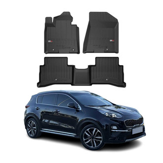 OMAC® - Premium 1st & 2nd Row Black Floor Mat Set