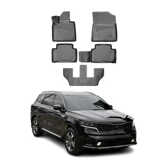 OMAC® - Classic 1st & 2nd Row Black Floor Mat Set