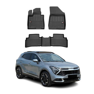 OMAC® - Premium 1st & 2nd Row Black Floor Mat Set