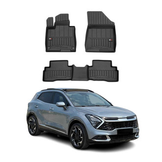 OMAC® - Premium 1st & 2nd Row Black Floor Mat Set