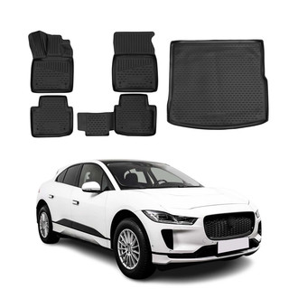 OMAC® - Classic 1st, 2nd Row & Cargo Black Floor Mat and Cargo Liner Set