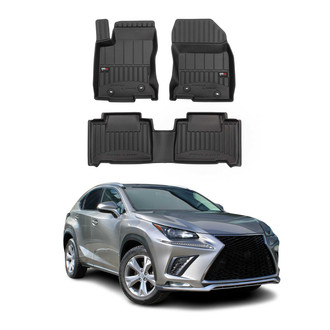 OMAC® - Premium 1st & 2nd Row Black Floor Mat Set