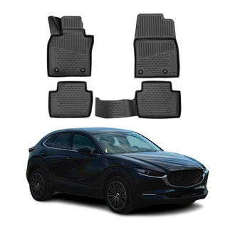 OMAC® - Classic 1st & 2nd Row Black Floor Mat Set