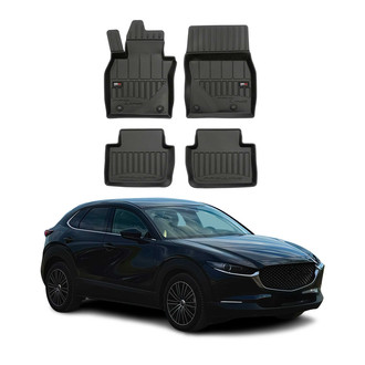 OMAC® - Premium 1st & 2nd Row Black Floor Mat Set