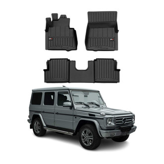 OMAC® - Premium 1st & 2nd Row Black Floor Mat Set