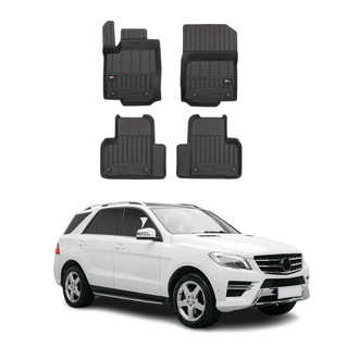 OMAC® - Premium 1st & 2nd Row Black Floor Mat Set