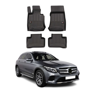 OMAC® - Premium 1st & 2nd Row Black Floor Mat Set