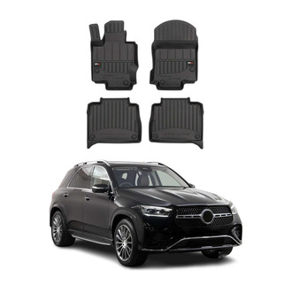 OMAC® - Premium 1st & 2nd Row Black Floor Mat Set