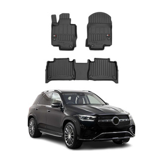 OMAC® - Premium 1st & 2nd Row Black Floor Mat Set