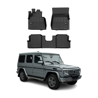 OMAC® - Premium 1st & 2nd Row Black Floor Mat Set
