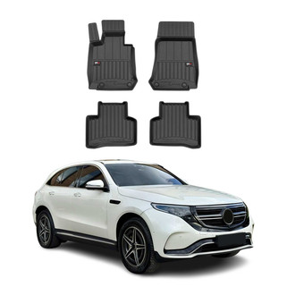 OMAC® - Premium 1st & 2nd Row Black Floor Mat Set