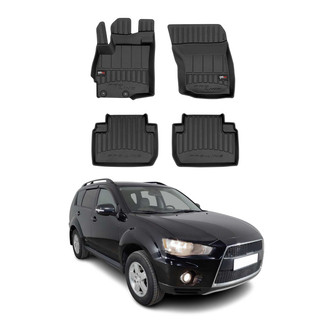 OMAC® - Premium 1st & 2nd Row Black Floor Mat Set