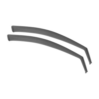 OMAC® - In-Channel Black Smoke Front Window Visor Vent Rain Guard Deflector
