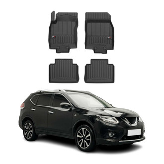 OMAC® - Premium 1st & 2nd Row Black Floor Mat Set