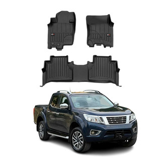 OMAC® - Premium 1st & 2nd Row Black Floor Mat Set