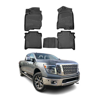 OMAC® - Classic 1st & 2nd Row Black Floor Mat Set