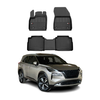 OMAC® - Premium 1st & 2nd Row Black Floor Mat Set