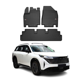 OMAC® - Premium 1st & 2nd Row Black Floor Mat Set