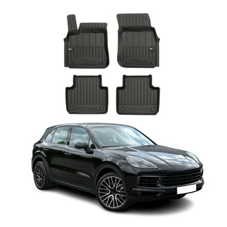 OMAC® - Premium 1st & 2nd Row Black Floor Mat Set