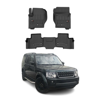 OMAC® - Premium 1st & 2nd Row Black Floor Mat Set