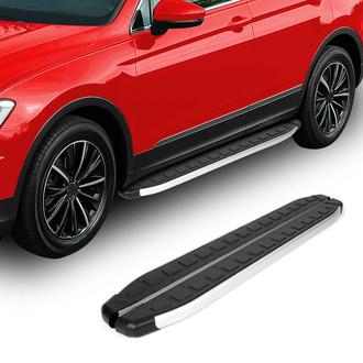 OMAC USA® - ProSide Black with Silver Step Boards
