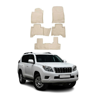 OMAC® - Classic 1st & 2nd Row Beige Floor Mat Set