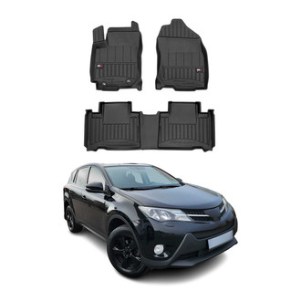 OMAC® - Premium 1st & 2nd Row Black Floor Mat Set