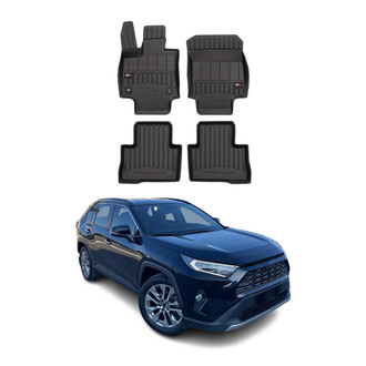 OMAC® - Premium 1st & 2nd Row Black Floor Mat Set