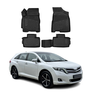 OMAC® - Classic 1st & 2nd Row Black Floor Mat Set