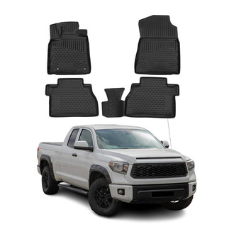 OMAC® - Classic 1st & 2nd Row Black Floor Mat Set