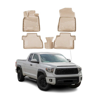 OMAC® - Classic 1st & 2nd Row Beige Floor Mat Set