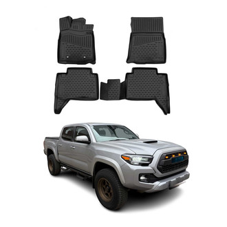 OMAC® - Classic 1st & 2nd Row Black Floor Mat Set
