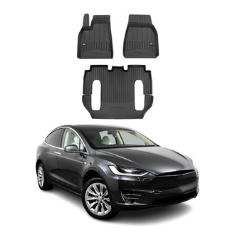 OMAC® - Premium 1st & 2nd Row Black Floor Mat Set