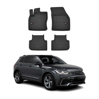 OMAC® - Premium 1st & 2nd Row Black Floor Mat Set